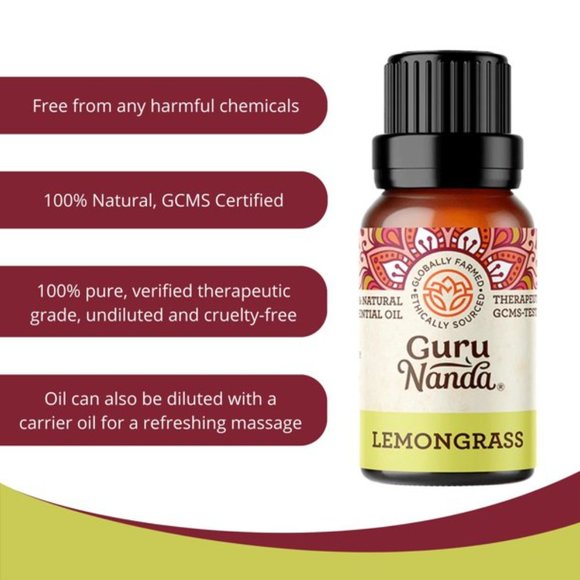 Guru Nanda - Lemongrass Essential Oil - Picture 3 of 7